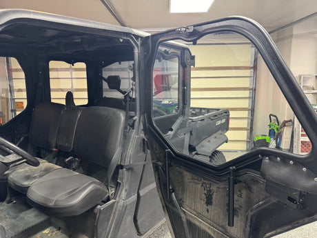 Photo of CANAM DEFENDER 4-SEAT Cab Enclosure "THE VAULT" Upper Side Doors & Panels (patent pending) by Dirt Warrior Accessories - Premium VAULT for UTVs / Side by Sides