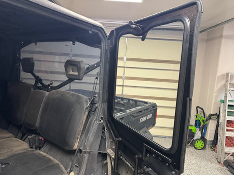 Photo of CANAM DEFENDER 4-SEAT Cab Enclosure "THE VAULT" Upper Side Doors & Panels (patent pending) by Dirt Warrior Accessories - Premium VAULT for UTVs / Side by Sides