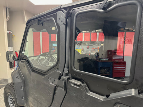 Photo of CANAM DEFENDER 4-SEAT Cab Enclosure "THE VAULT" Upper Side Doors & Panels (patent pending) by Dirt Warrior Accessories - Premium VAULT for UTVs / Side by Sides