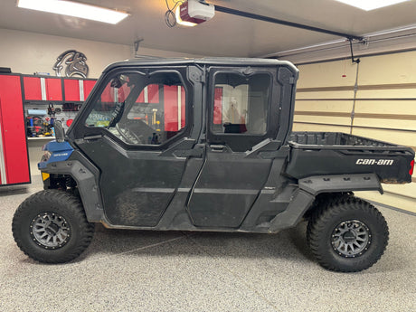 Photo of CANAM DEFENDER 4-SEAT Cab Enclosure "THE VAULT" Upper Side Doors & Panels (patent pending) by Dirt Warrior Accessories - Premium VAULT for UTVs / Side by Sides