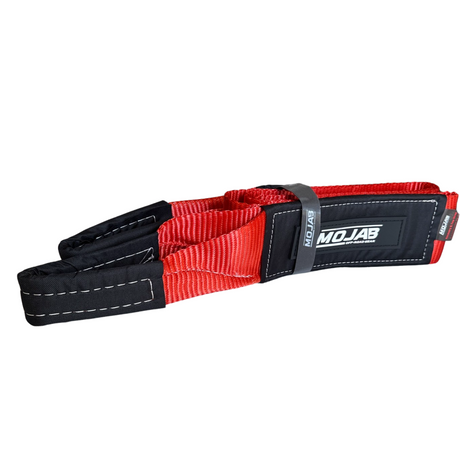 Photo of 4''x10' Tree Saver Strap / Tow Strap / Winch Strap (Lifetime Warranty) by MOJAB OFFROAD - Premium Tow Strap for UTVs / Side by Sides