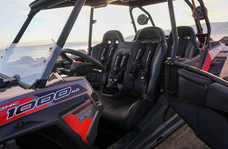Photo of RZR 900/1000 Trail Front Bench Seat with Harnesses (2015-2025) by UTV Mountain Accessories - Premium Bench Seat for UTVs / Side by Sides