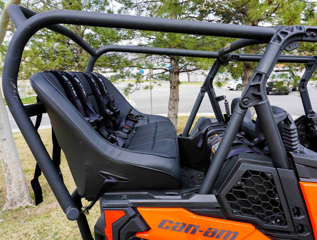 Photo of Maverick Sport Max Rear Bench and Roll Cage Kit (2020-2024) by UTV Mountain Accessories - Premium Roll Cages for UTVs / Side by Sides