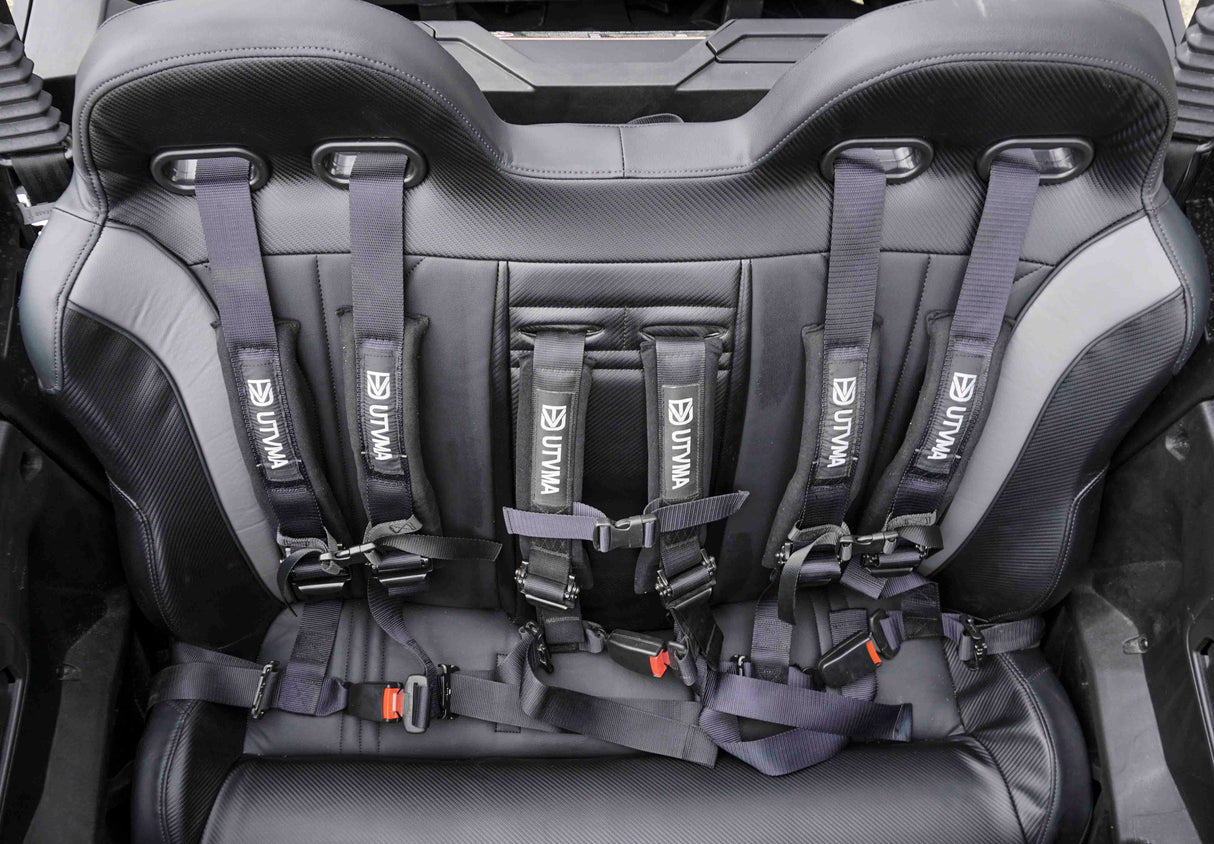 Maverick Sport Max Rear Bench with Harnesses (2019-2025)