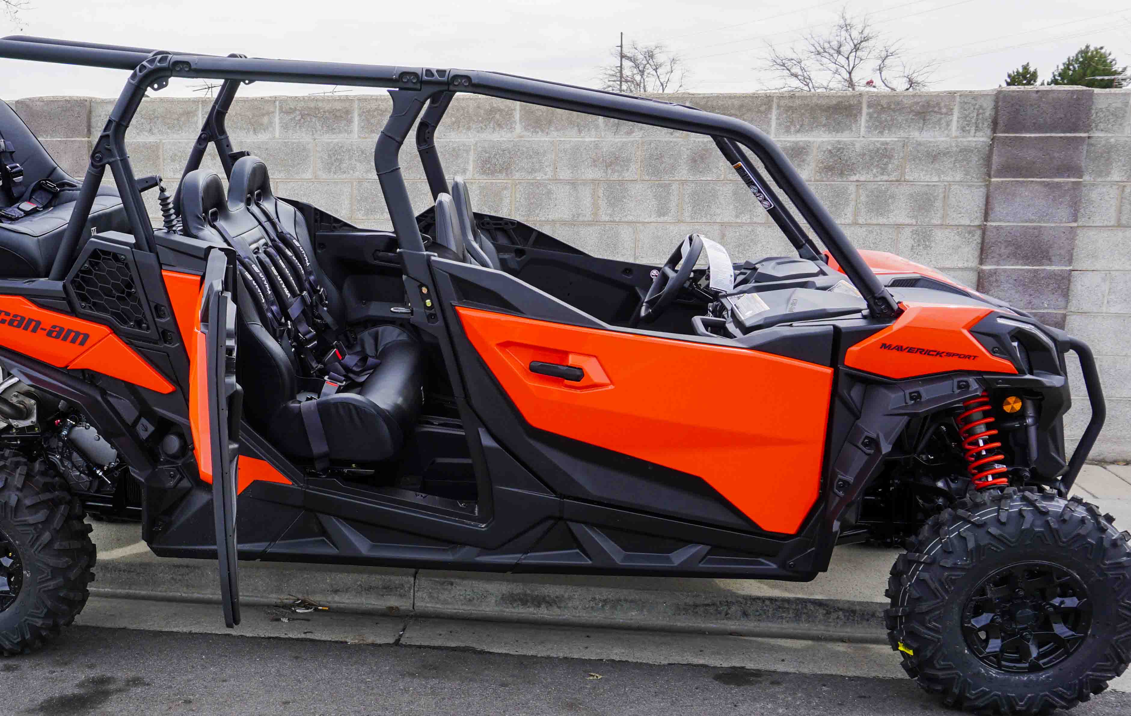 Photo of Maverick Sport Max Rear Bench with Harnesses (2019-2025) by UTV Mountain Accessories - Premium Bench Seat for UTVs / Side by Sides
