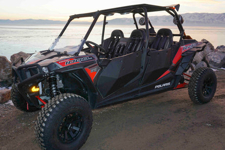 Photo of RZR 900/1000 Trail Front Bench Seat with Harnesses (2015-2025) by UTV Mountain Accessories - Premium Bench Seat for UTVs / Side by Sides