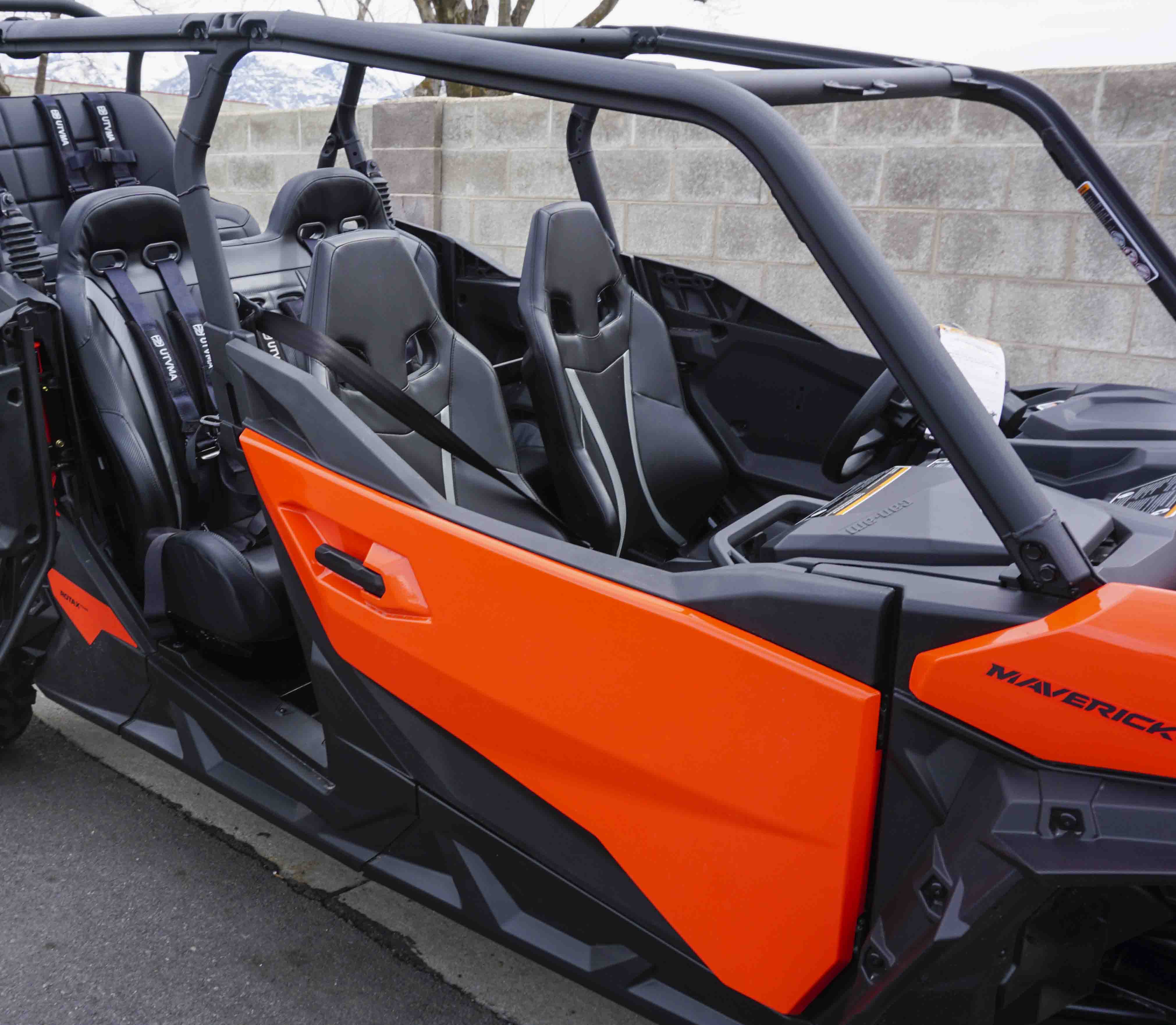 Maverick Sport Max Rear Bench with Harnesses - Comfortable + Safe (2019+)