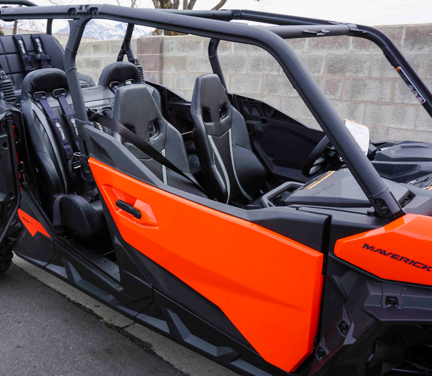 Maverick Sport Max Rear Bench with Harnesses - Comfortable + Safe (2019+)