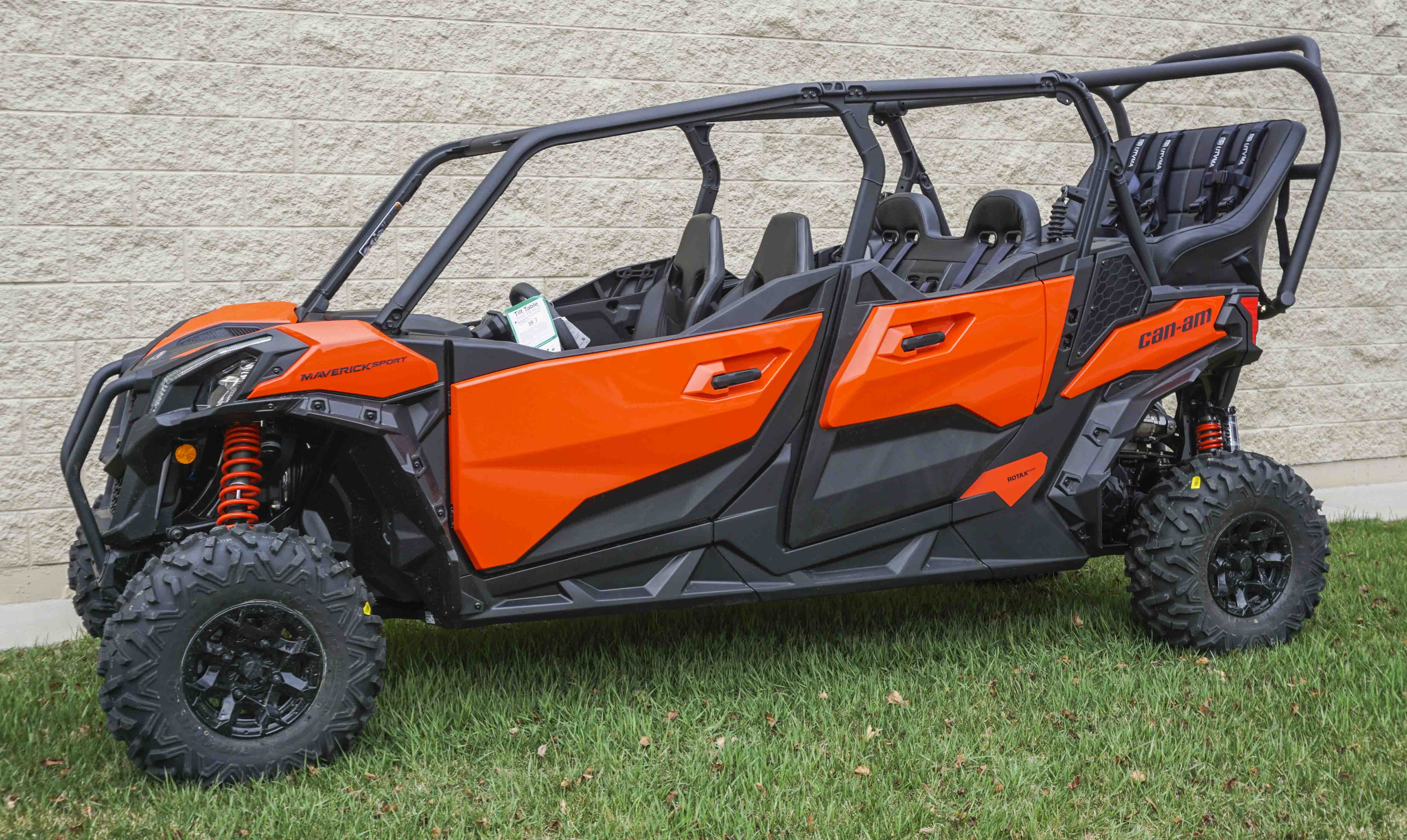 Photo of Maverick Sport Max Rear Bench and Roll Cage Kit (2020-2024) by UTV Mountain Accessories - Premium Roll Cages for UTVs / Side by Sides