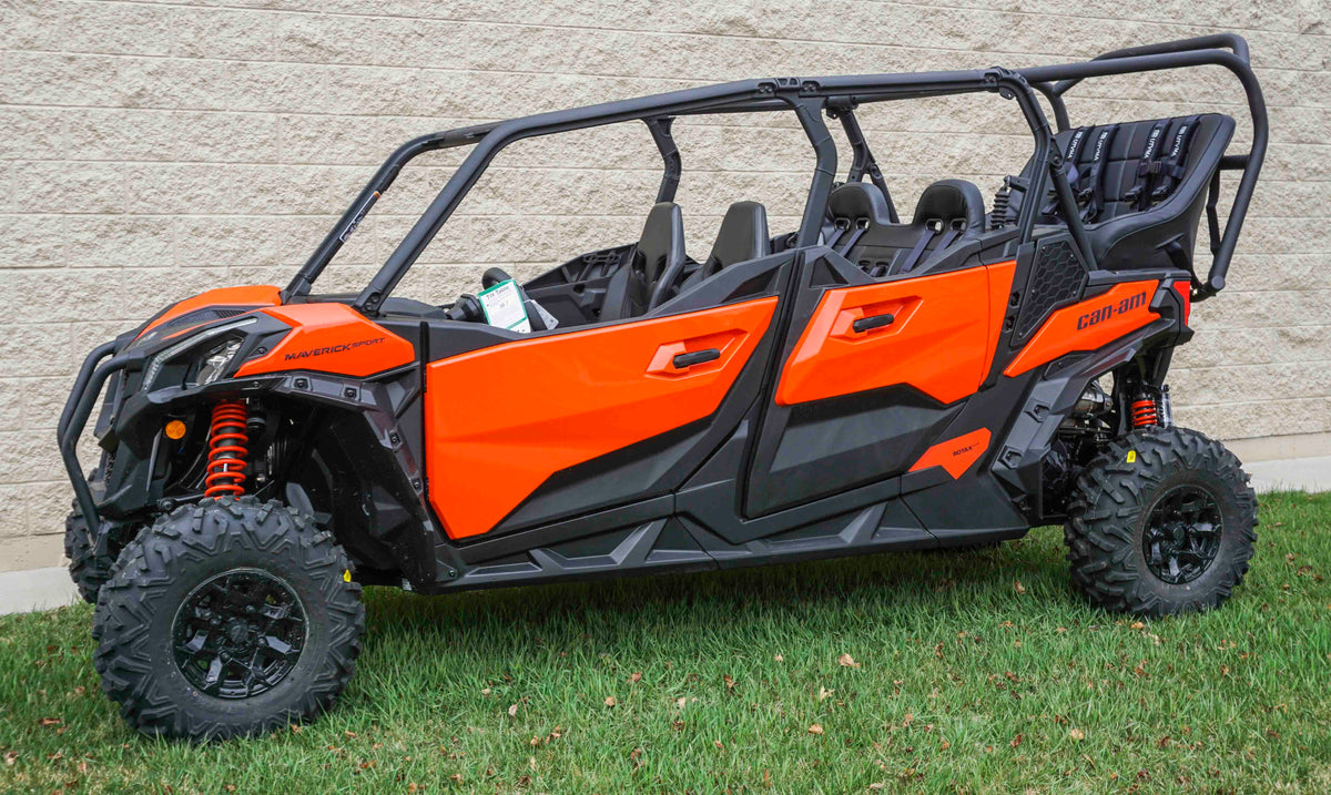 Photo of Maverick Sport Max Rear Bench and Roll Cage Kit (2020-2024) by UTV Mountain Accessories - Premium Roll Cages for UTVs / Side by Sides