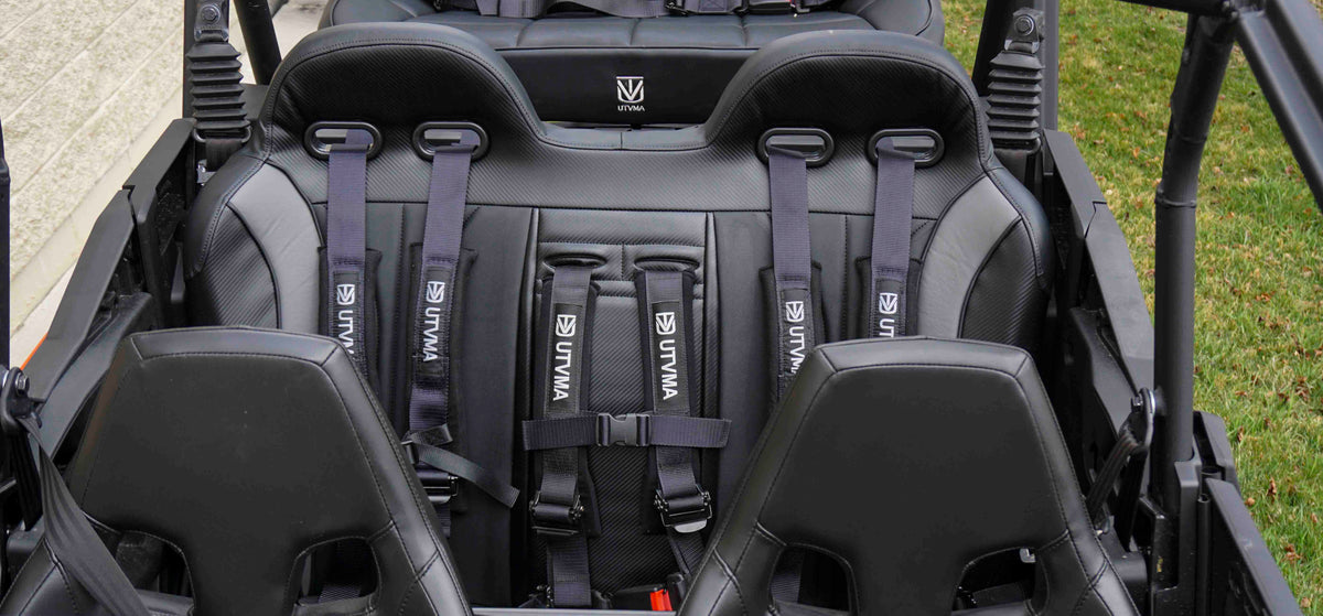 Maverick Sport Max Rear Bench with Harnesses - Comfortable + Safe (2019+)