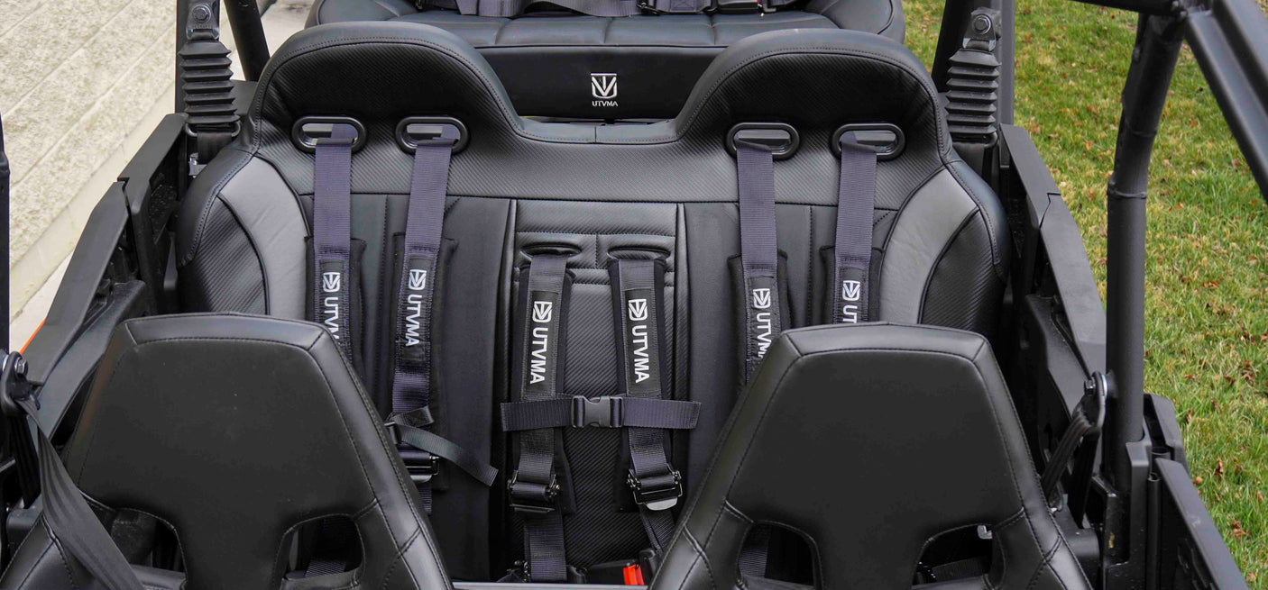 Maverick Sport Max Rear Bench with Harnesses - Comfortable + Safe (2019+)