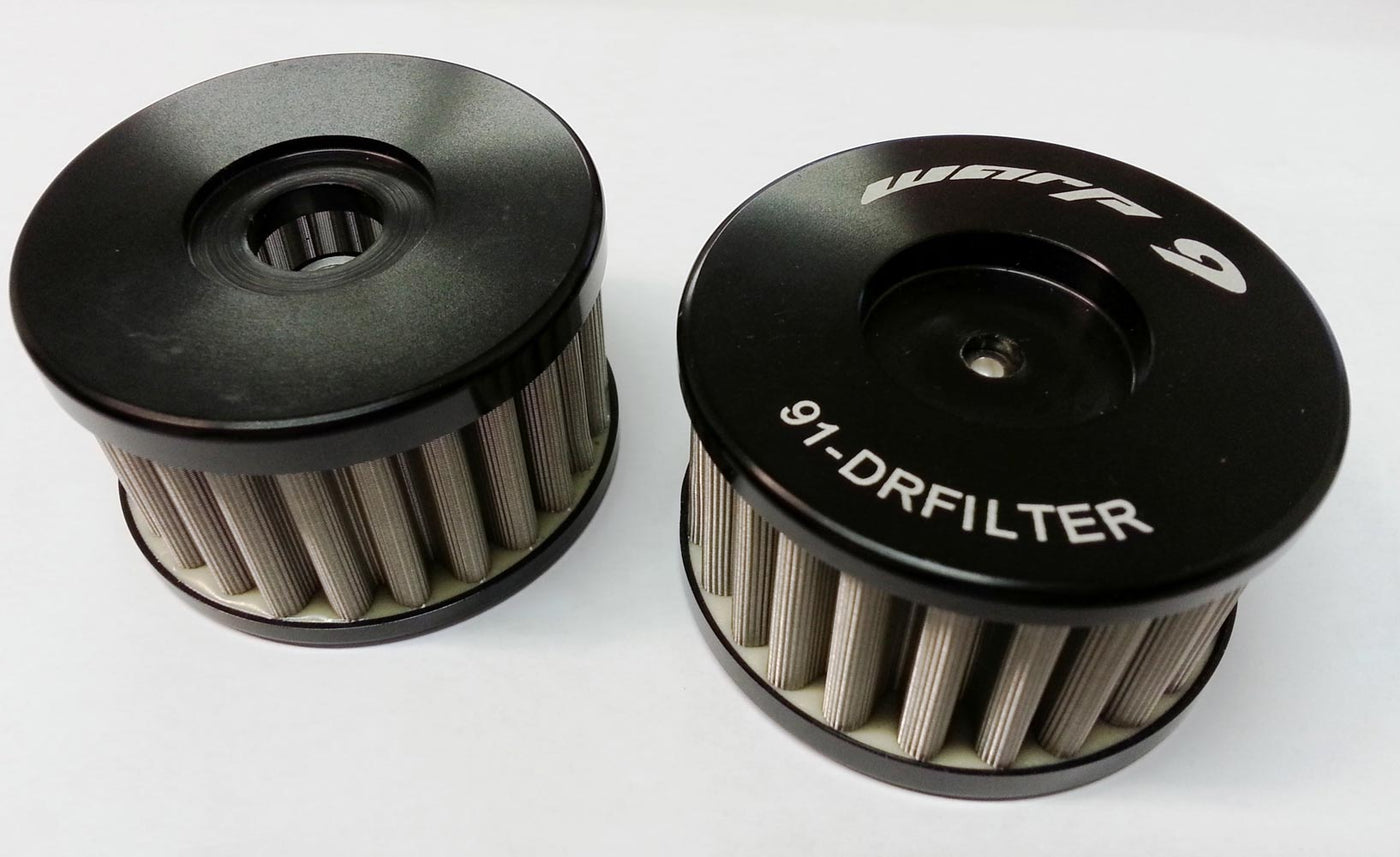 DR650 Reusable Stainless Steel Oil Filter by Warp 9 Racing featured in Dirt Bike Filters