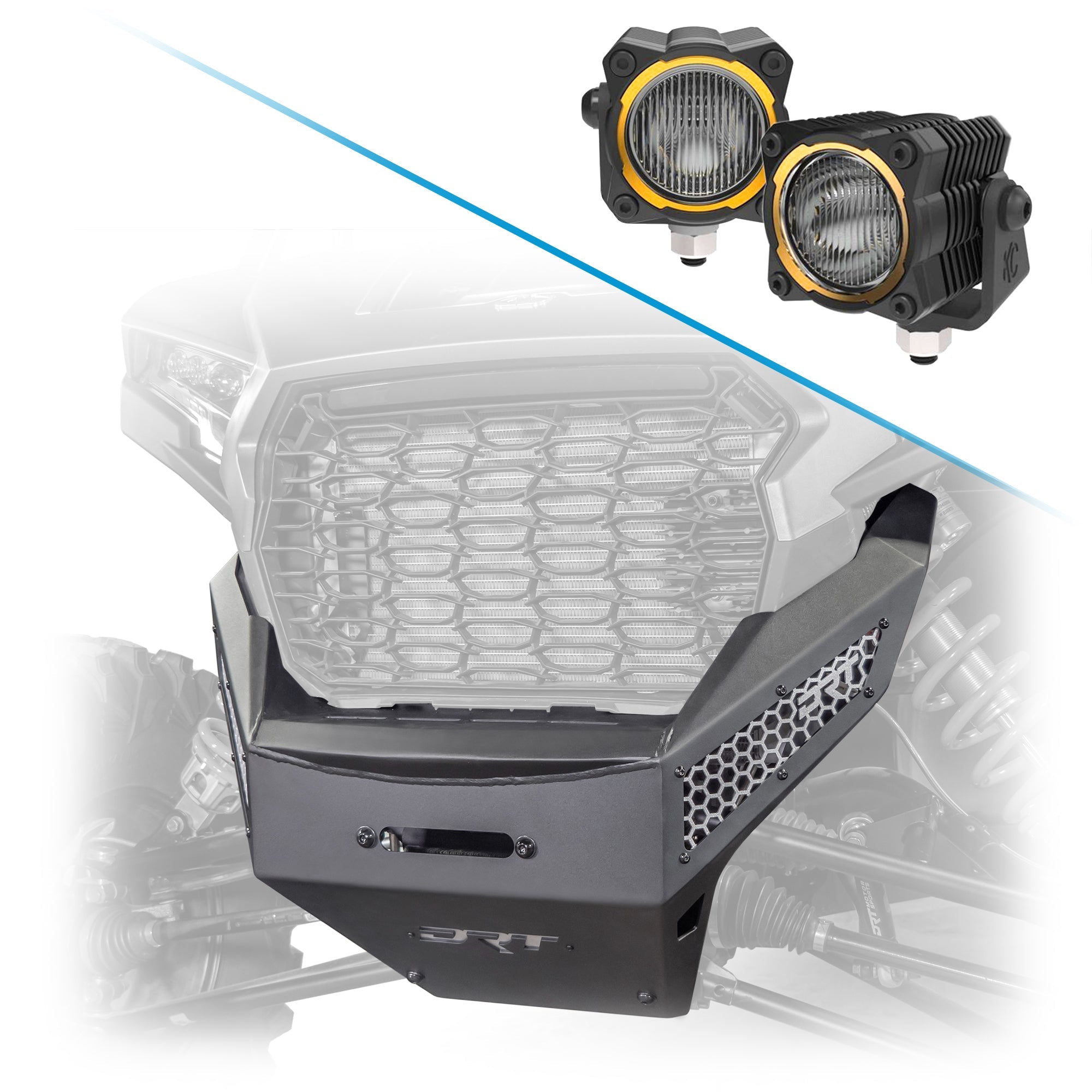 RZR XP 1000/4 Front Winch Bumper - Aggressive Styling + Winch Capability (2024/2025)