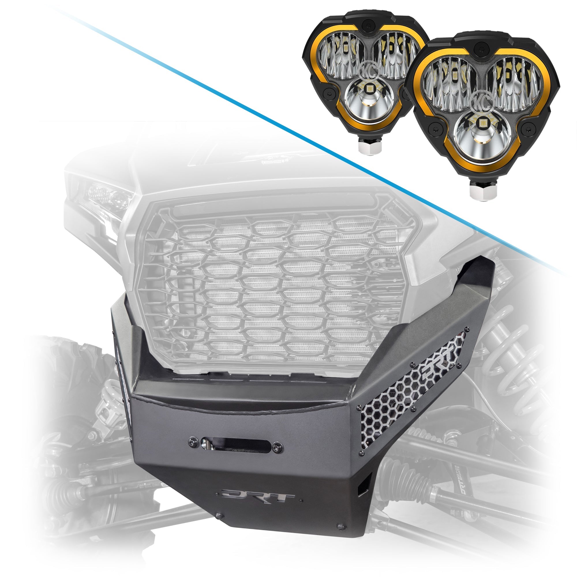 RZR XP 1000/4 Front Winch Bumper - Aggressive Styling + Winch Capability (2024/2025)