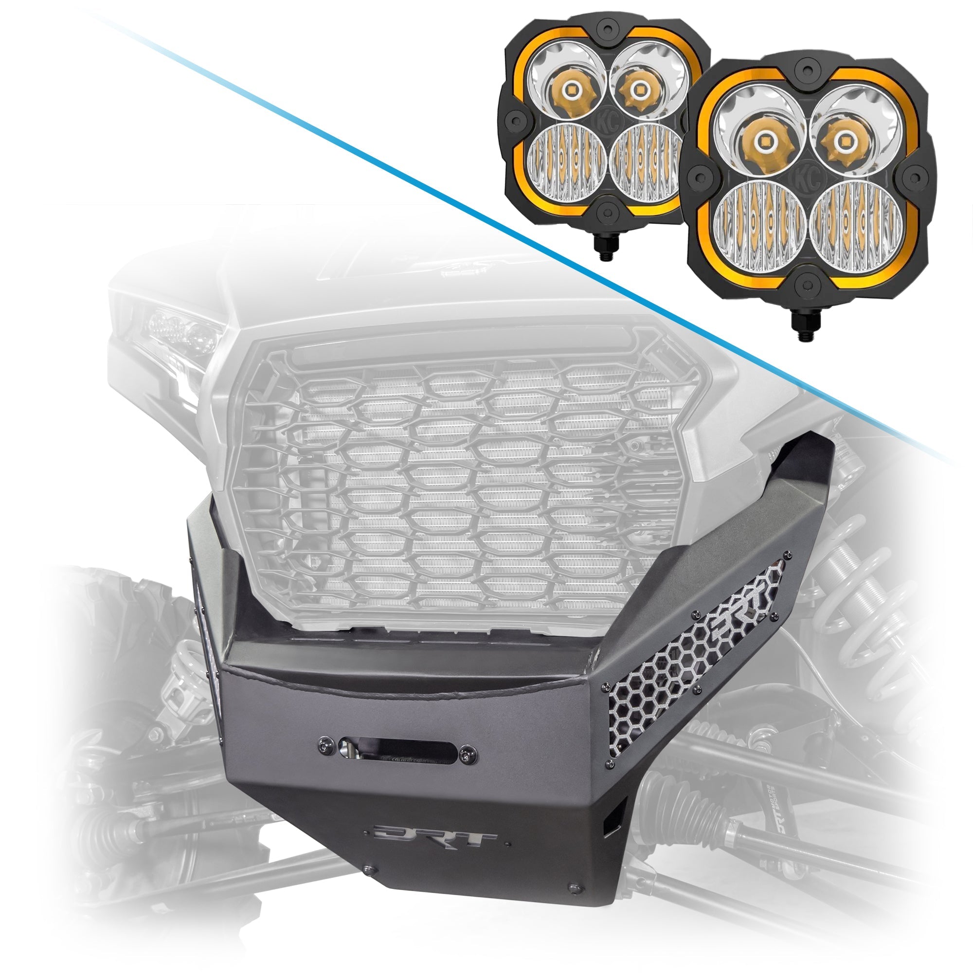 RZR XP 1000/4 Front Winch Bumper - Aggressive Styling + Winch Capability (2024/2025)