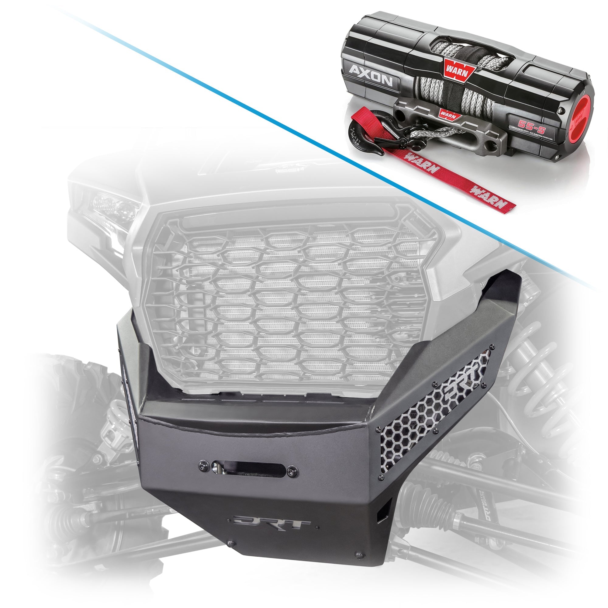 RZR XP 1000/4 Front Winch Bumper - Aggressive Styling + Winch Capability (2024/2025)