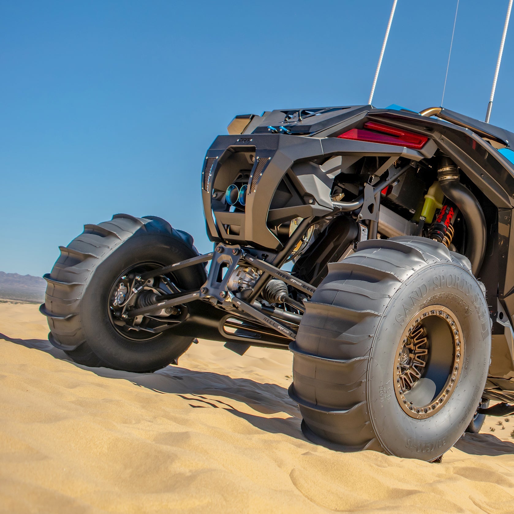 DRT Motorsports Billet Aluminum Hex Bar Radius Rod Kit for Polaris RZR Pro R / Turbo R (2022+)