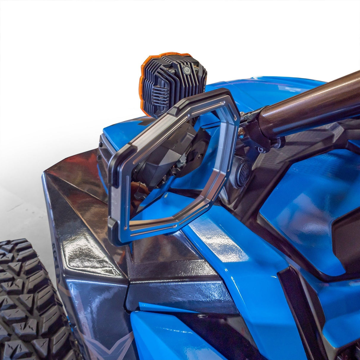 Billet Aluminum Tactical Convex Side Mirror Set