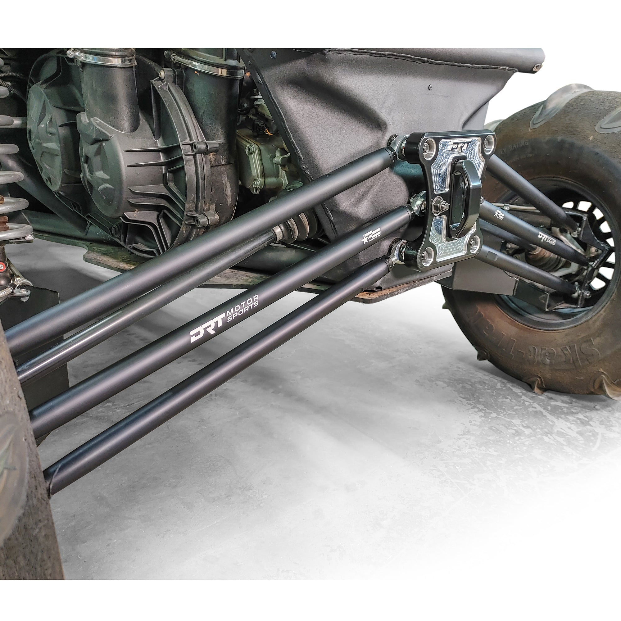 Photo of Can-Am X3 2017+ Billet Aluminum Barrel Radius Rod Kit Black by DRT Motorsports - Premium Can Am for UTVs / Side by Sides