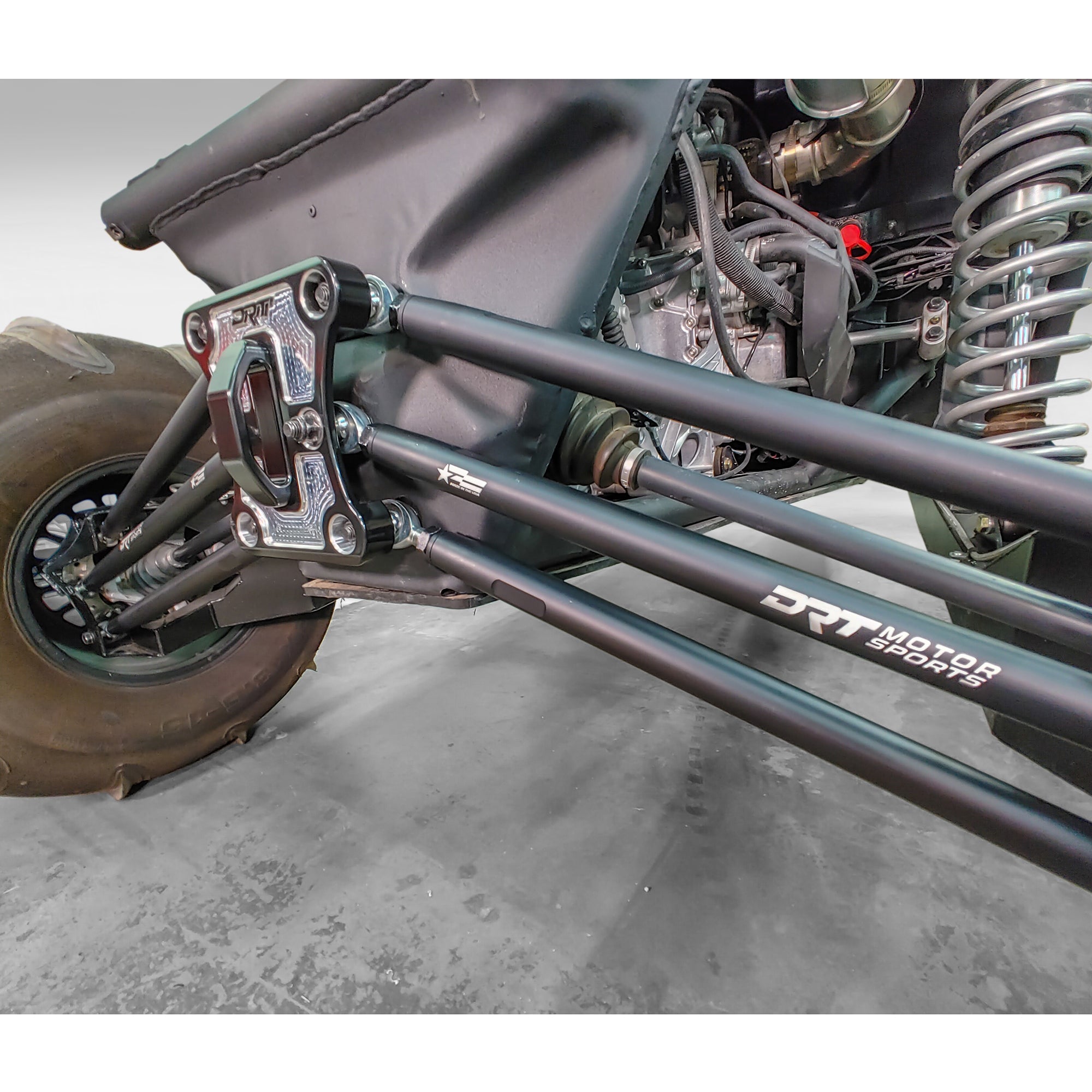 Photo of Can-Am X3 2017+ Billet Aluminum Barrel Radius Rod Kit Black by DRT Motorsports - Premium Can Am for UTVs / Side by Sides