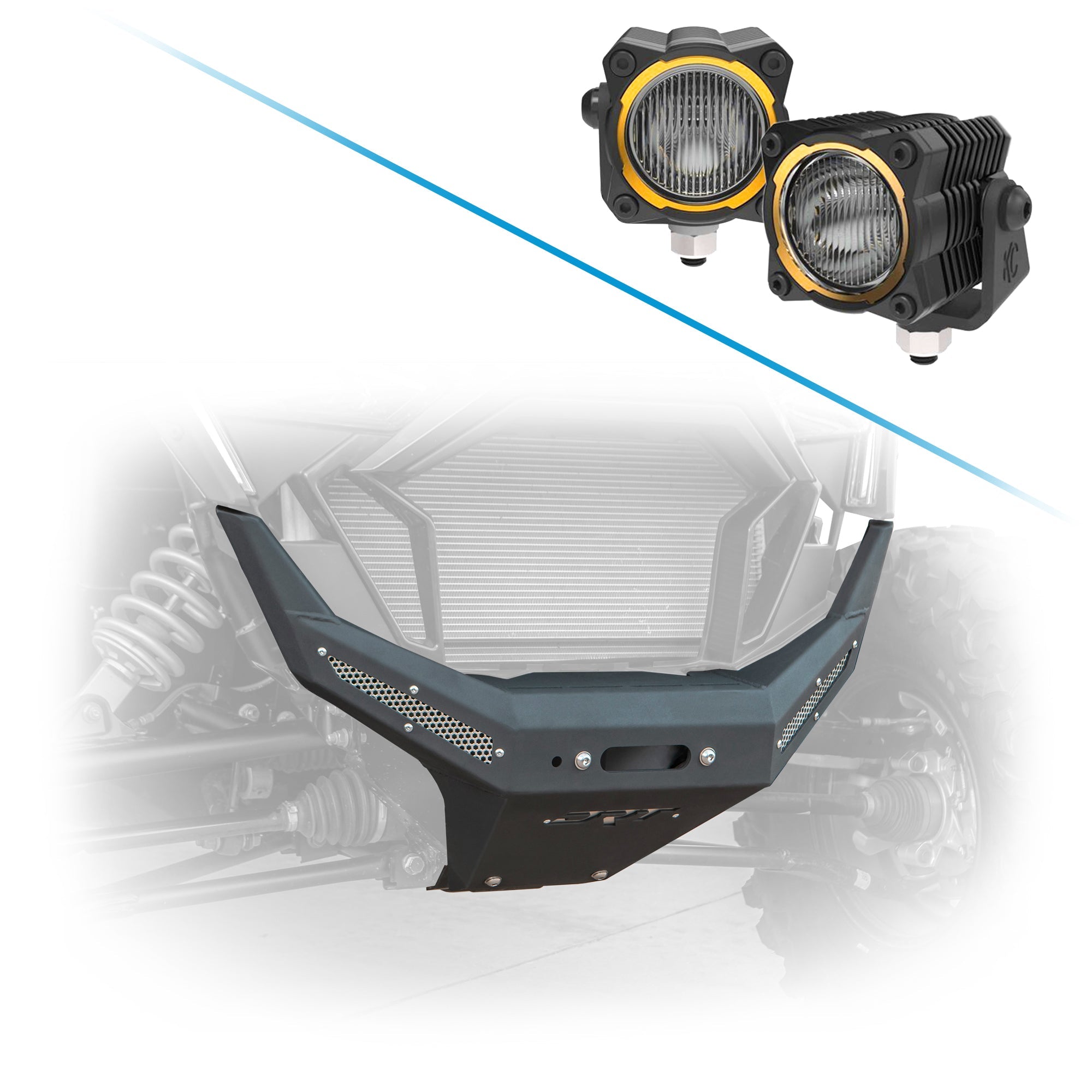 Photo of DRT Motorsports Polaris Polaris RZR Pro XP 2020-2024 Front Winch Bumper by DRT Motorsports - Premium RZR for UTVs / Side by Sides