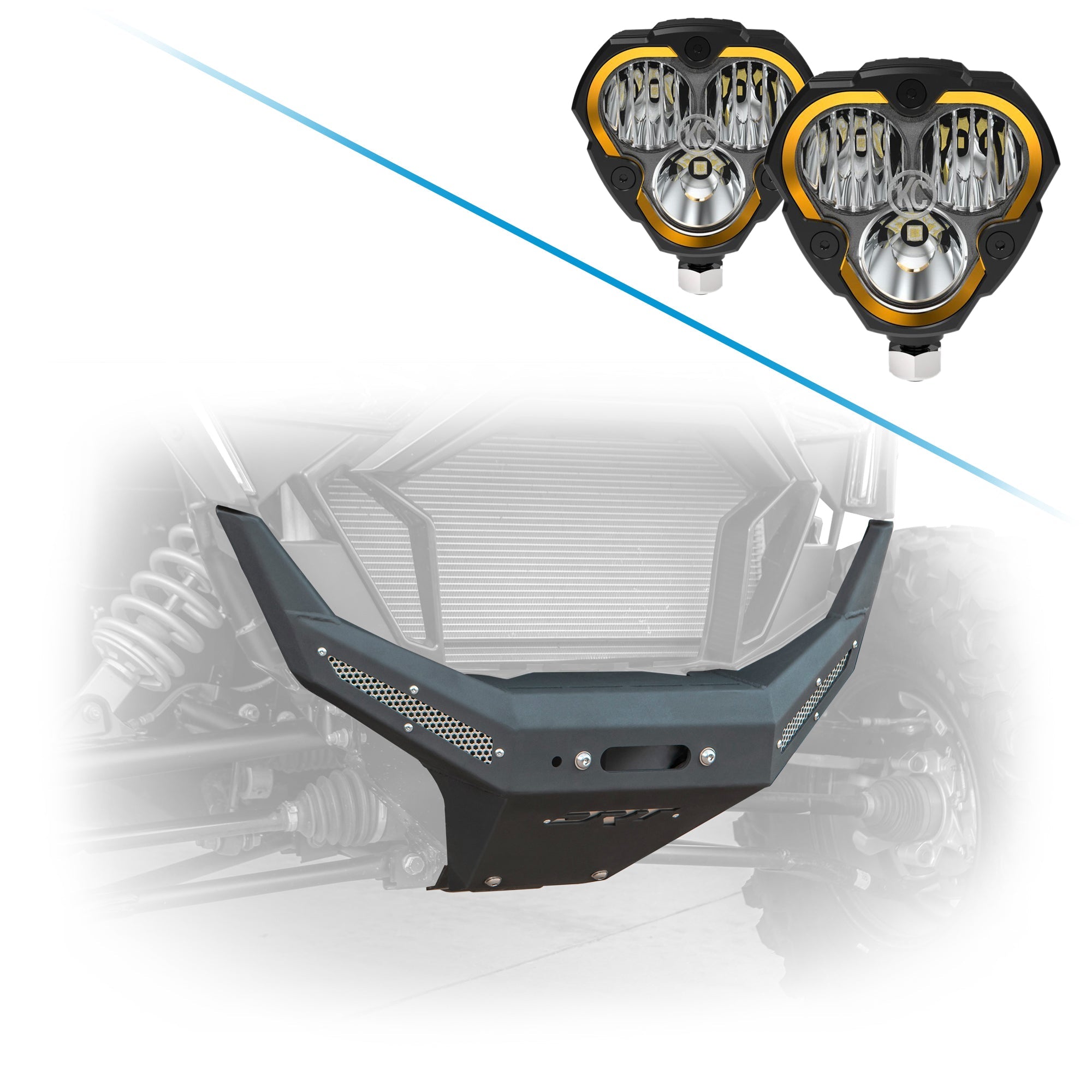 Photo of DRT Motorsports Polaris Polaris RZR Pro XP 2020-2024 Front Winch Bumper by DRT Motorsports - Premium RZR for UTVs / Side by Sides