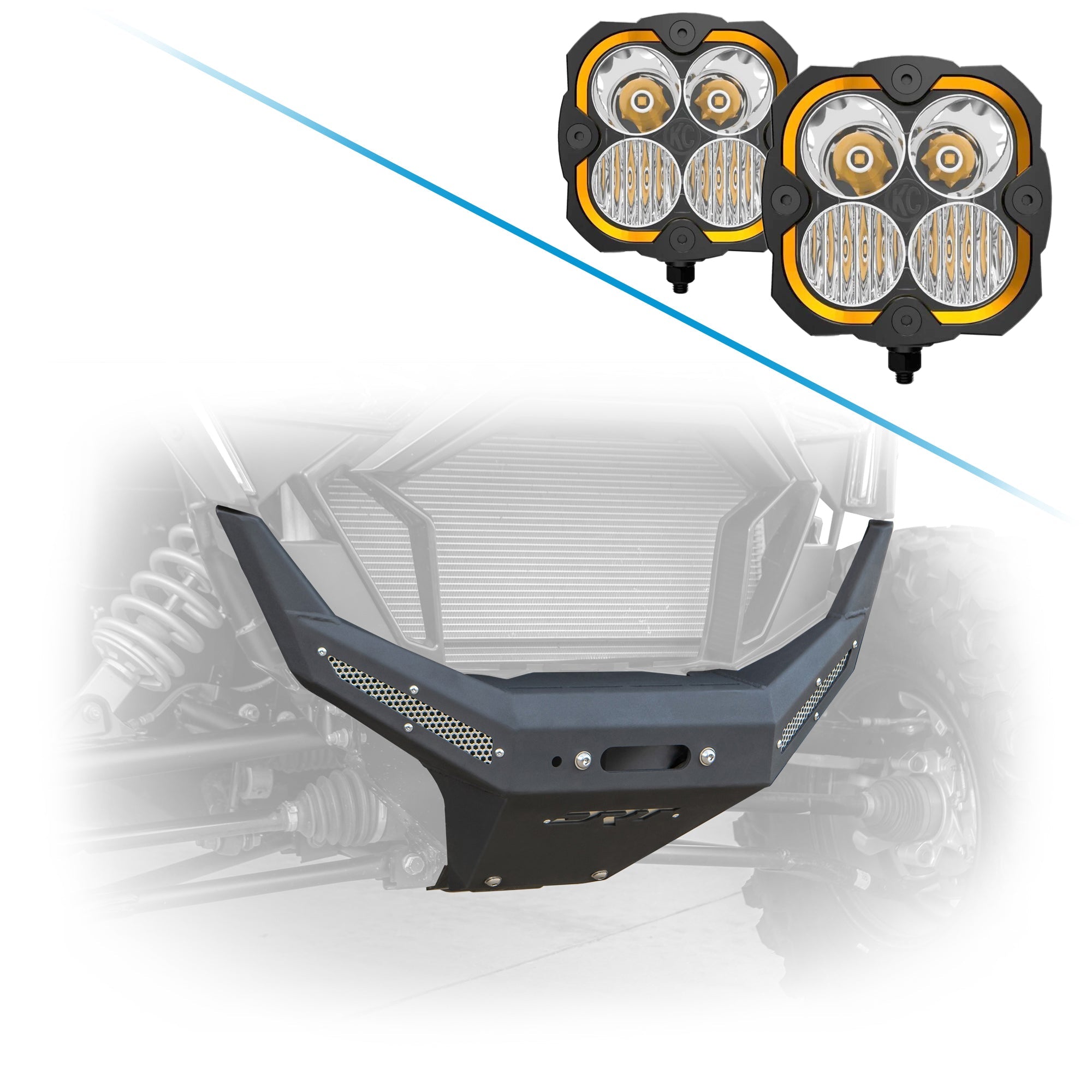 Photo of DRT Motorsports Polaris Polaris RZR Pro XP 2020-2024 Front Winch Bumper by DRT Motorsports - Premium RZR for UTVs / Side by Sides