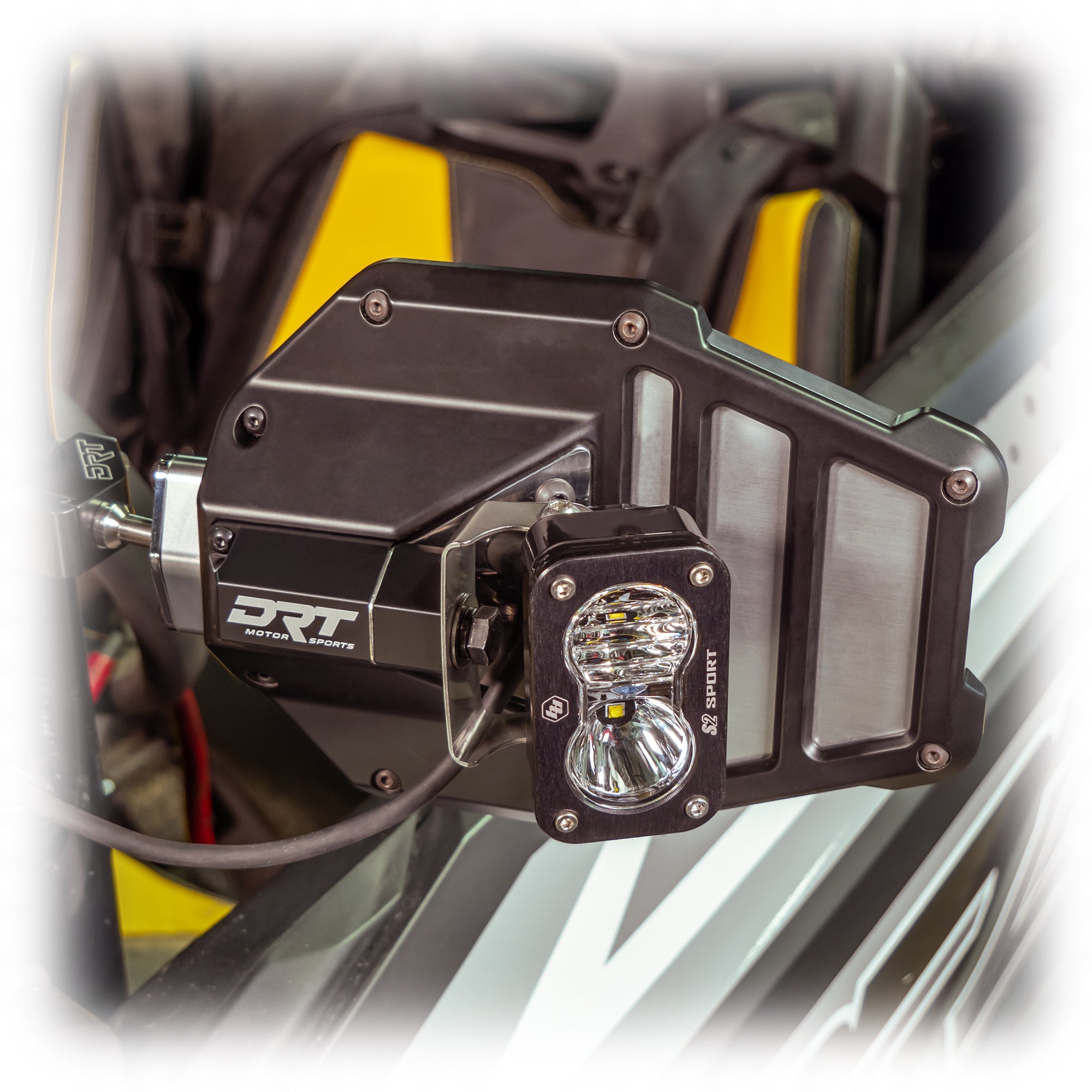 Photo of DRT Billet Aluminum Tactical Convex Side Lighted Mirror Set Kit by DRT Motorsports - Premium for UTVs / Side by Sides