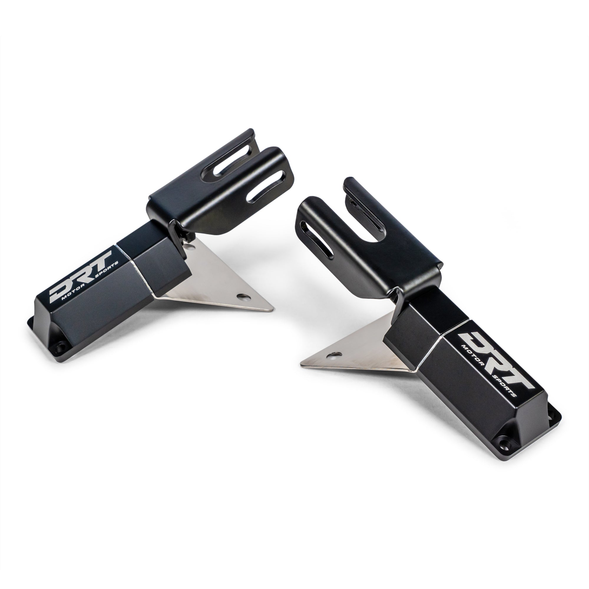 Photo of DRT Billet Aluminum Tactical Convex Side Lighted Mirror Set Kit by DRT Motorsports - Premium for UTVs / Side by Sides