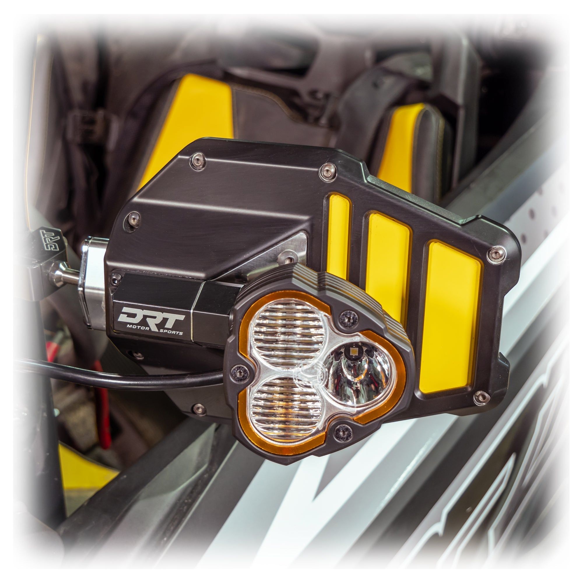 Photo of Aluminum Tactical Mirror Light Bracket Kit by DRT Motorsports - Premium Mirrors for UTVs / Side by Sides