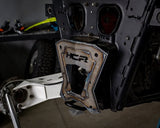 Angled view of HCR RZR Pro XP radius rod back plate