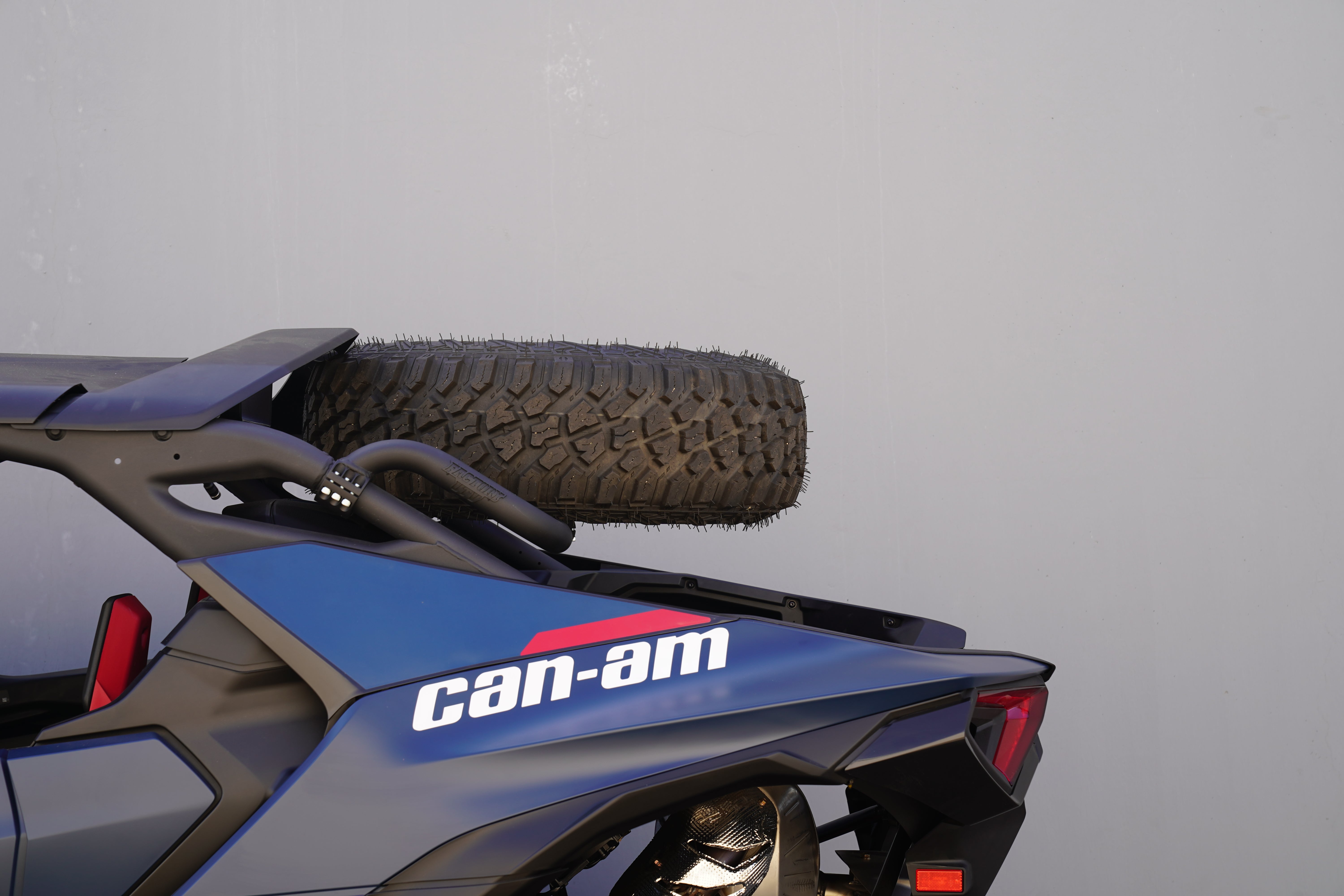 Photo of Can-Am Maverick R Max Dual Clamp Spare Tire Mount by Factory UTV - Premium Spare Tire Mounts for UTVs / Side by Sides