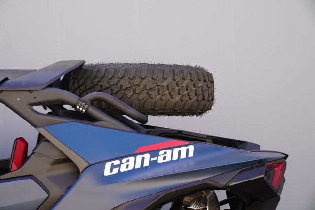 Photo of Can-Am Maverick R Max Dual Clamp Spare Tire Mount by Factory UTV - Premium Spare Tire Mounts for UTVs / Side by Sides