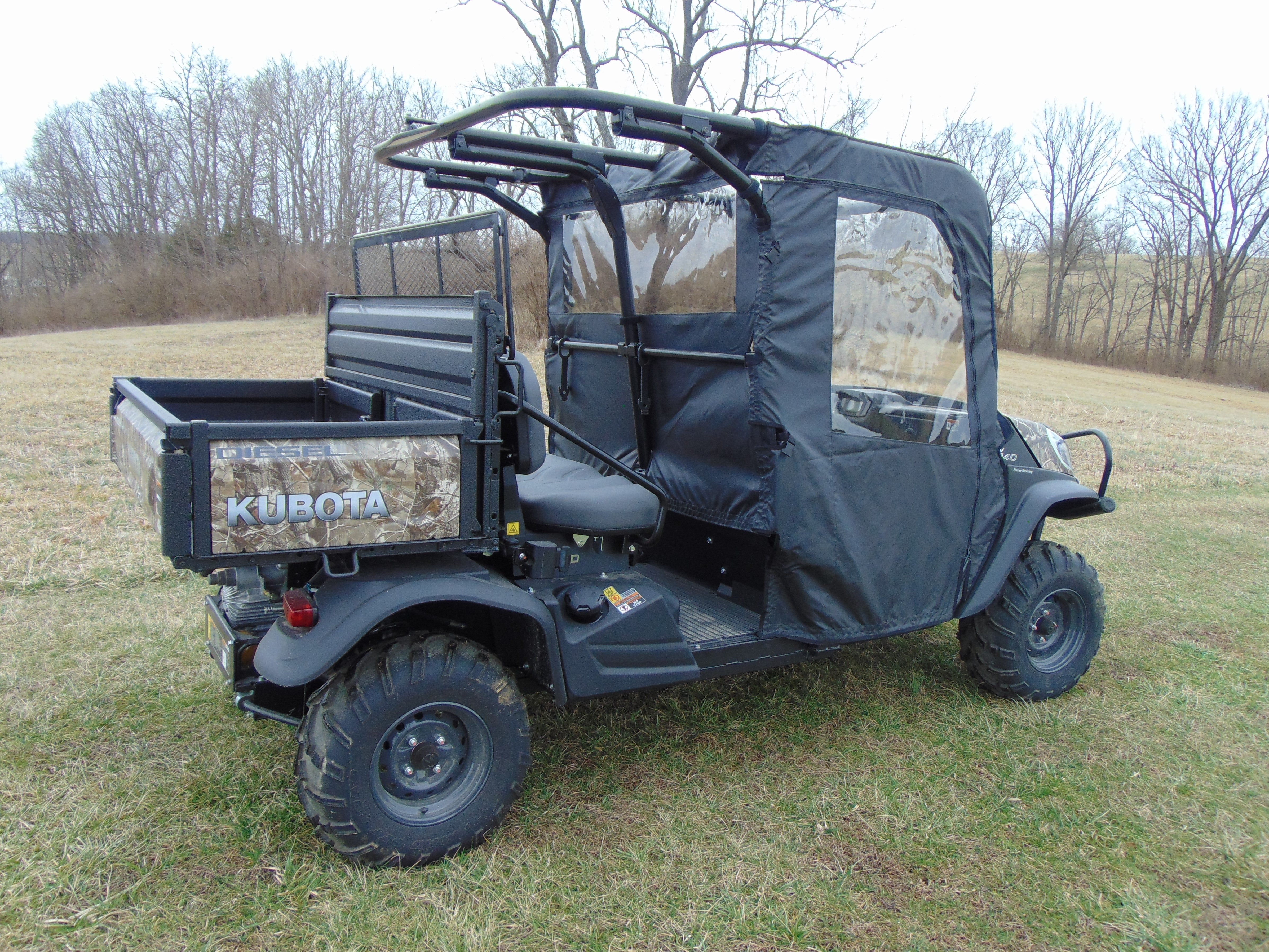 Photo of Kubota RTV X1140 - Front Door/Center Panel Combo (To Enclose Front Half Only) by 3 Star UTV - Premium Enclosures for UTVs / Side by Sides
