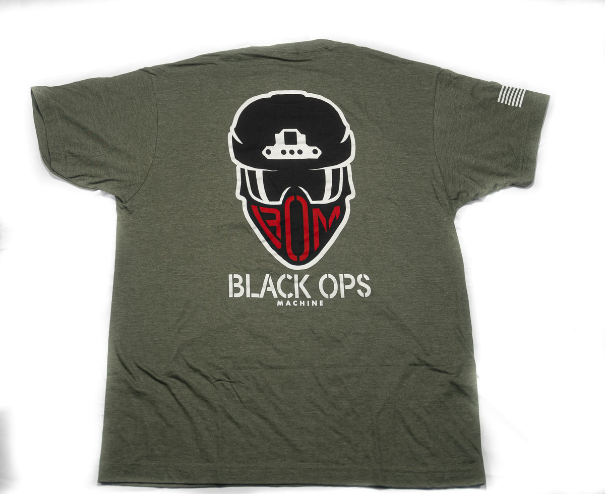 Black Ops Machine Green Heathered T-Shirt