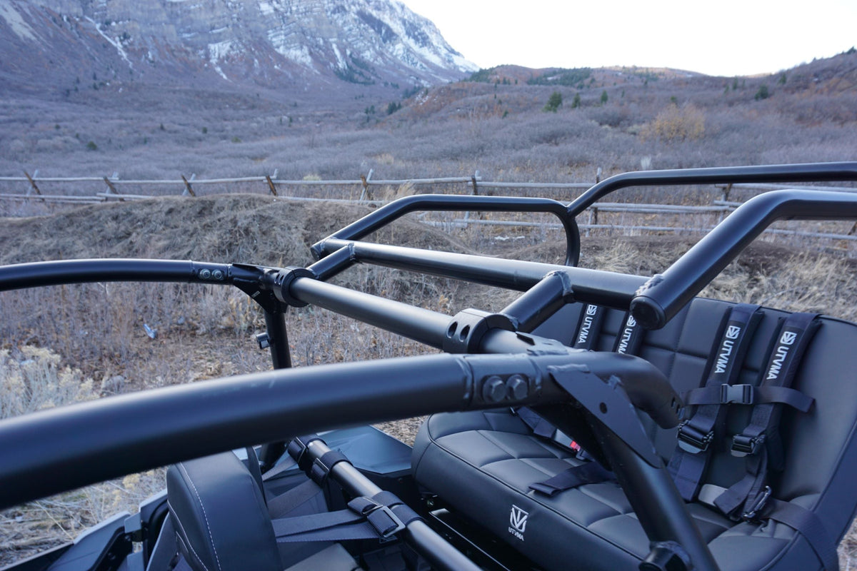 Photo of RZR 900/1000 Trail Back Seat and Roll Cage (2021-2025) by UTV Mountain Accessories - Premium Roll Cages for UTVs / Side by Sides