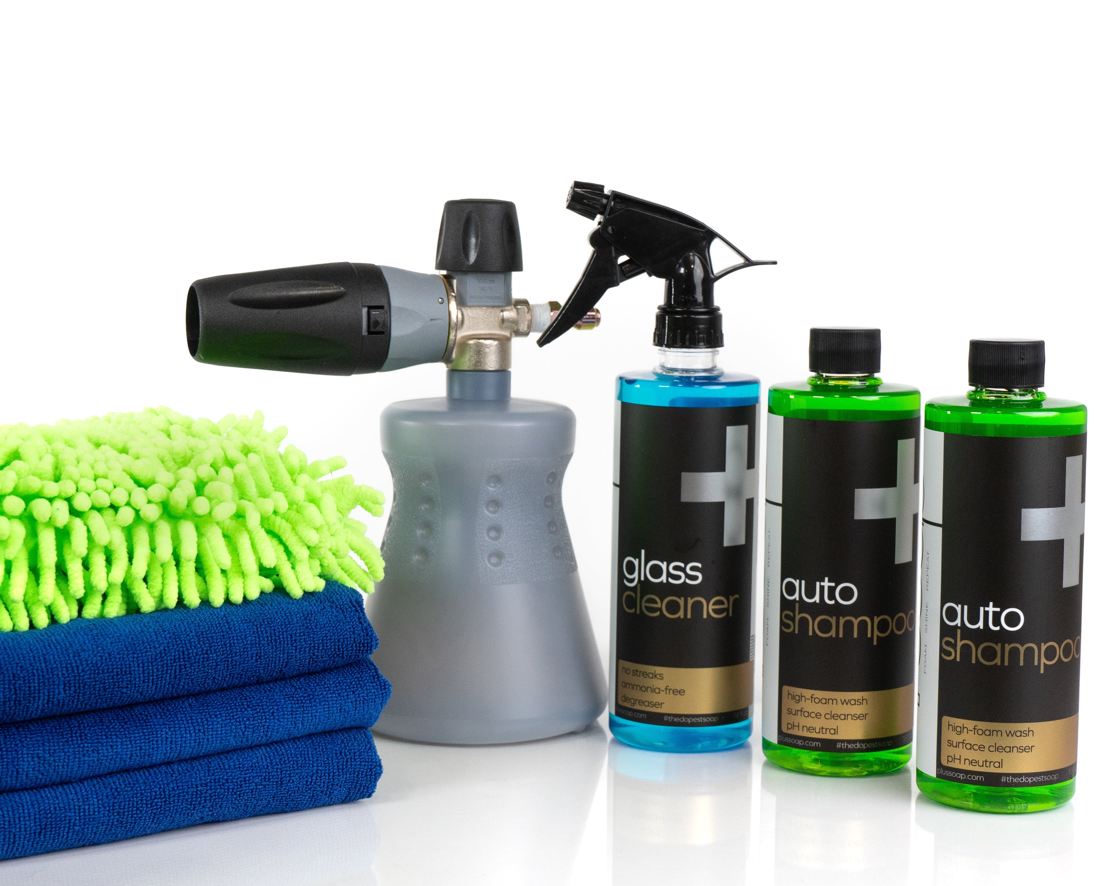 Photo of The Ultimate Foam Party - Car Wash Kit by Plus Soap - Premium Cleaning Supplies for UTVs / Side by Sides