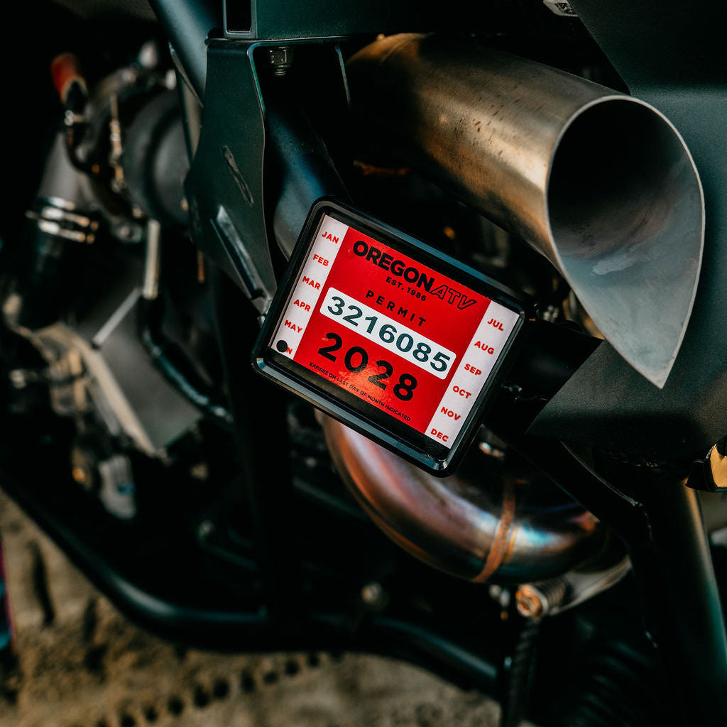 3.8 x 3.1-Inch UTV Registration Plate