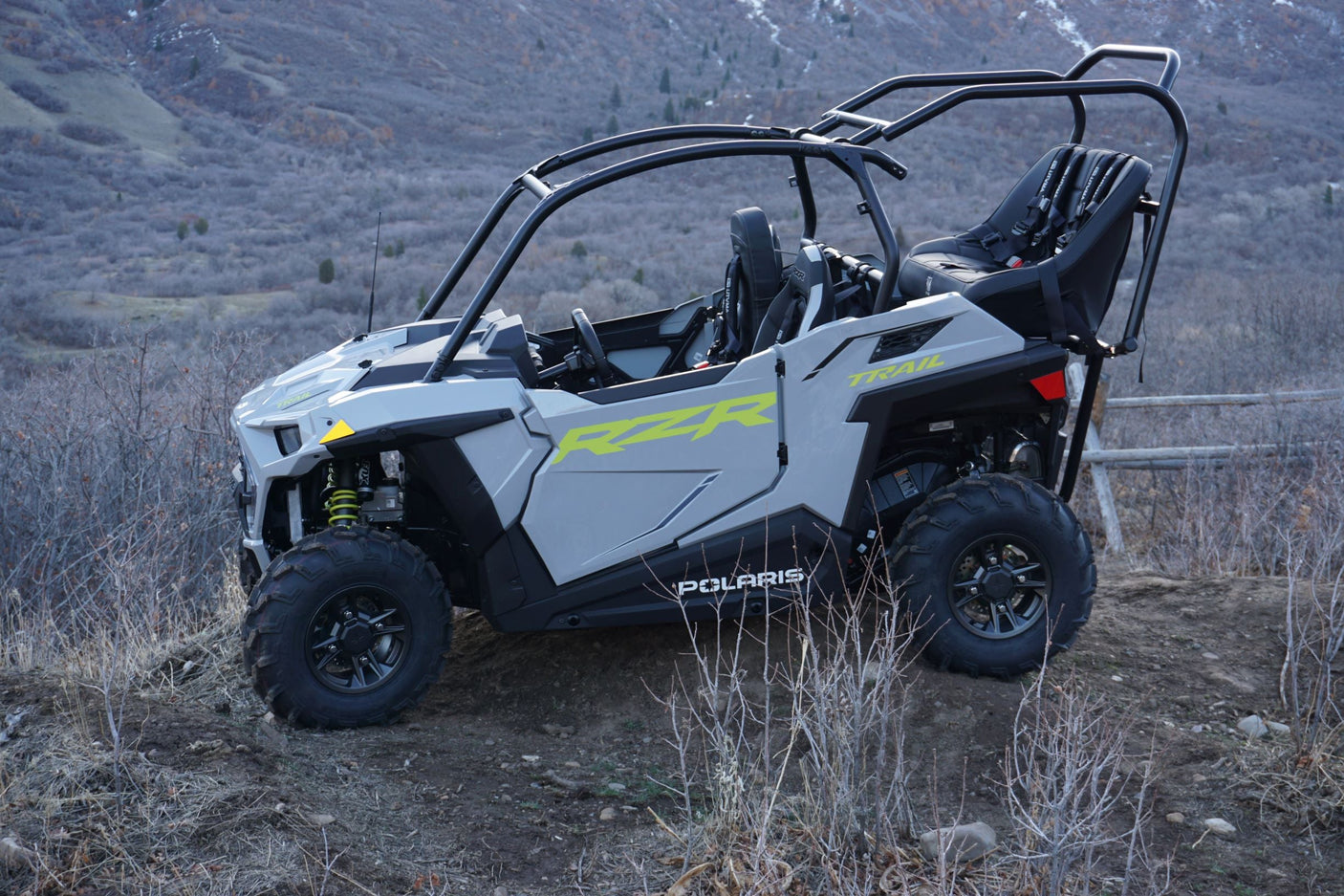 Photo of RZR 900/1000 Trail Back Seat and Roll Cage (2021-2025) by UTV Mountain Accessories - Premium Roll Cages for UTVs / Side by Sides