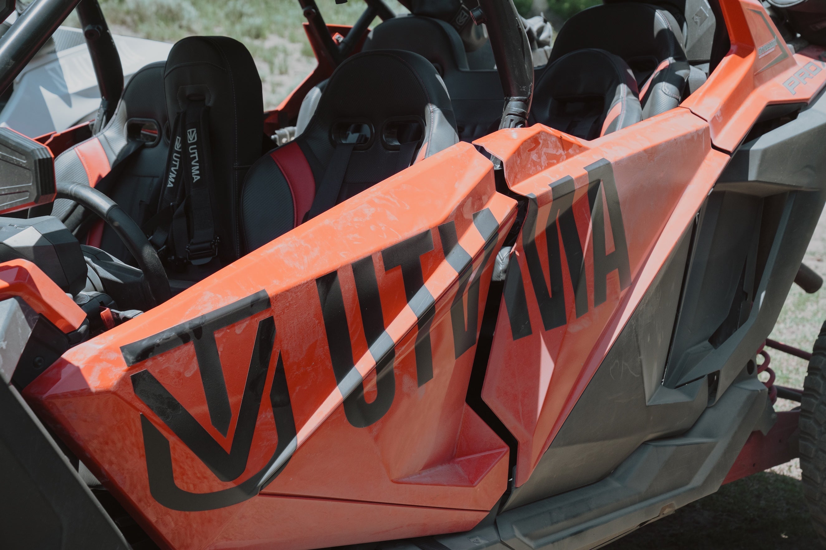 Photo of RZR 4 PRO Front Bump Seat (2020-2025) by UTV Mountain Accessories - Premium Bump Seats for UTVs / Side by Sides