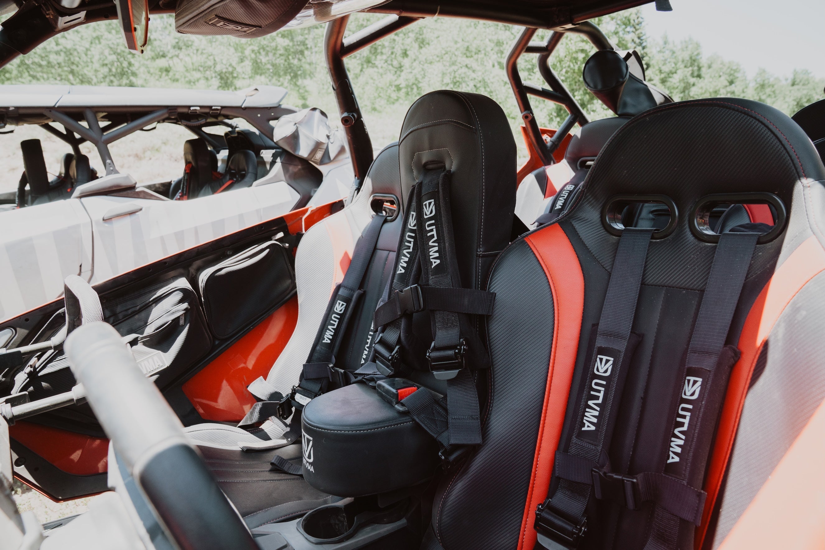 Photo of RZR 4 PRO Front Bump Seat (2020-2025) by UTV Mountain Accessories - Premium Bump Seats for UTVs / Side by Sides