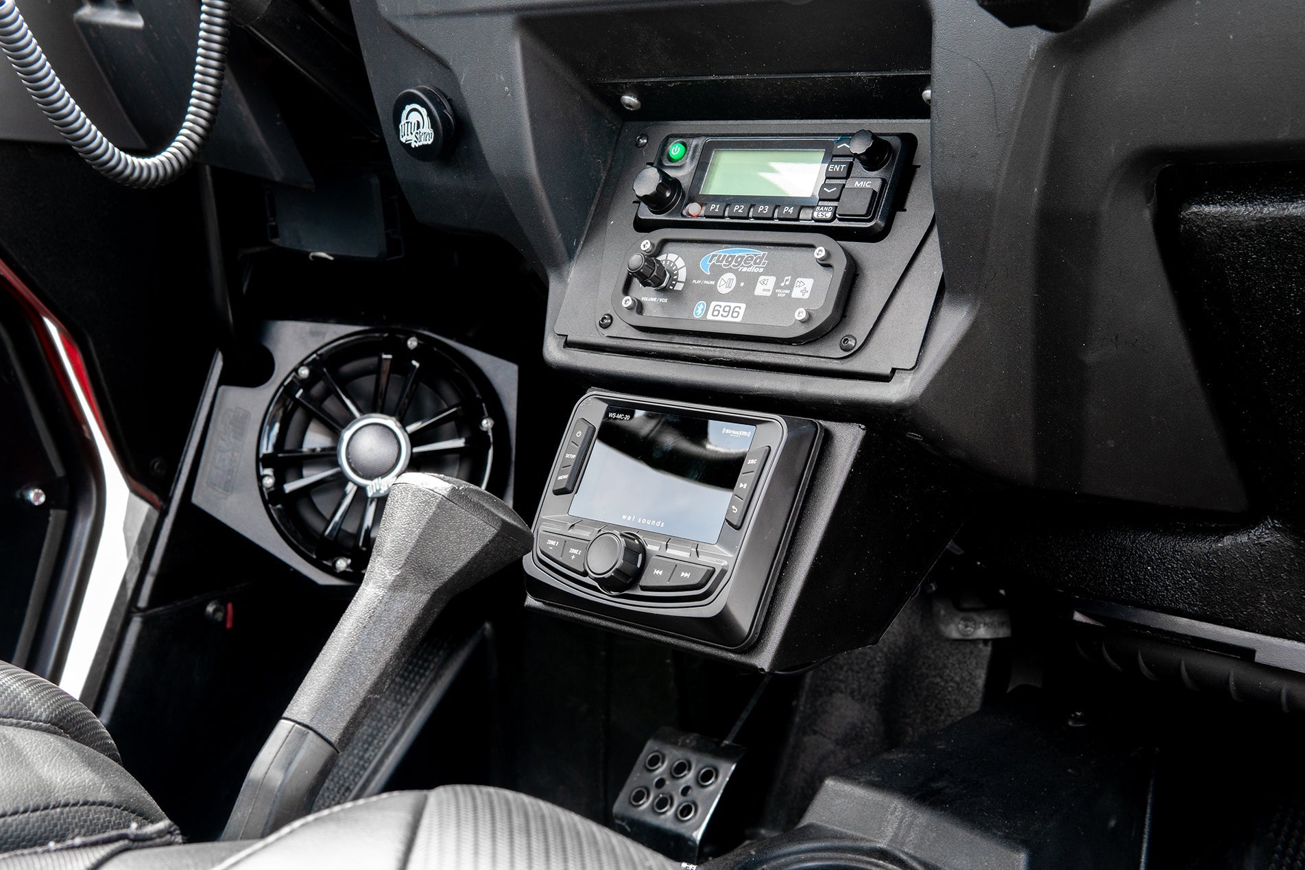 Photo of RZR Under Dash Display Mount | UTVS-RZR-HUMT-UNDERDASH by UTV Stereo - Premium RZR Media Receiver Lower Mount for UTVs / Side by Sides