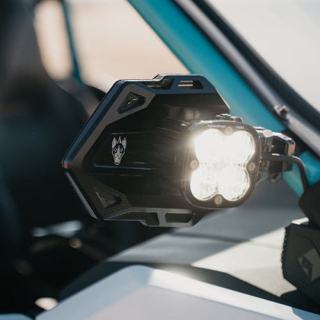 Cuero Baja Side Mirror Black - Adjustable Lights + Independent Mirrors (2024)