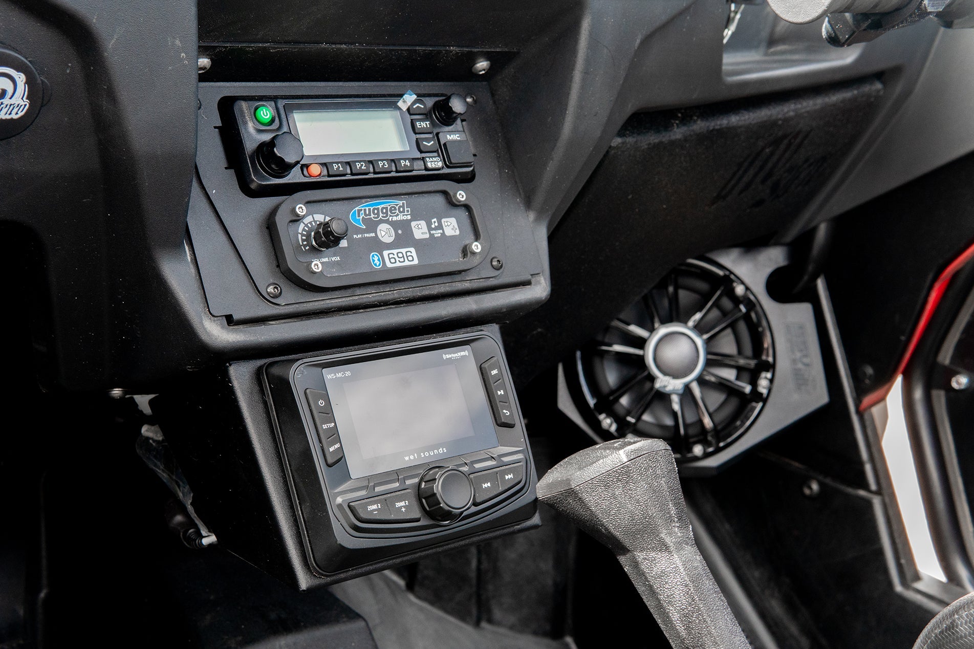 Photo of RZR Under Dash Display Mount | UTVS-RZR-HUMT-UNDERDASH by UTV Stereo - Premium RZR Media Receiver Lower Mount for UTVs / Side by Sides