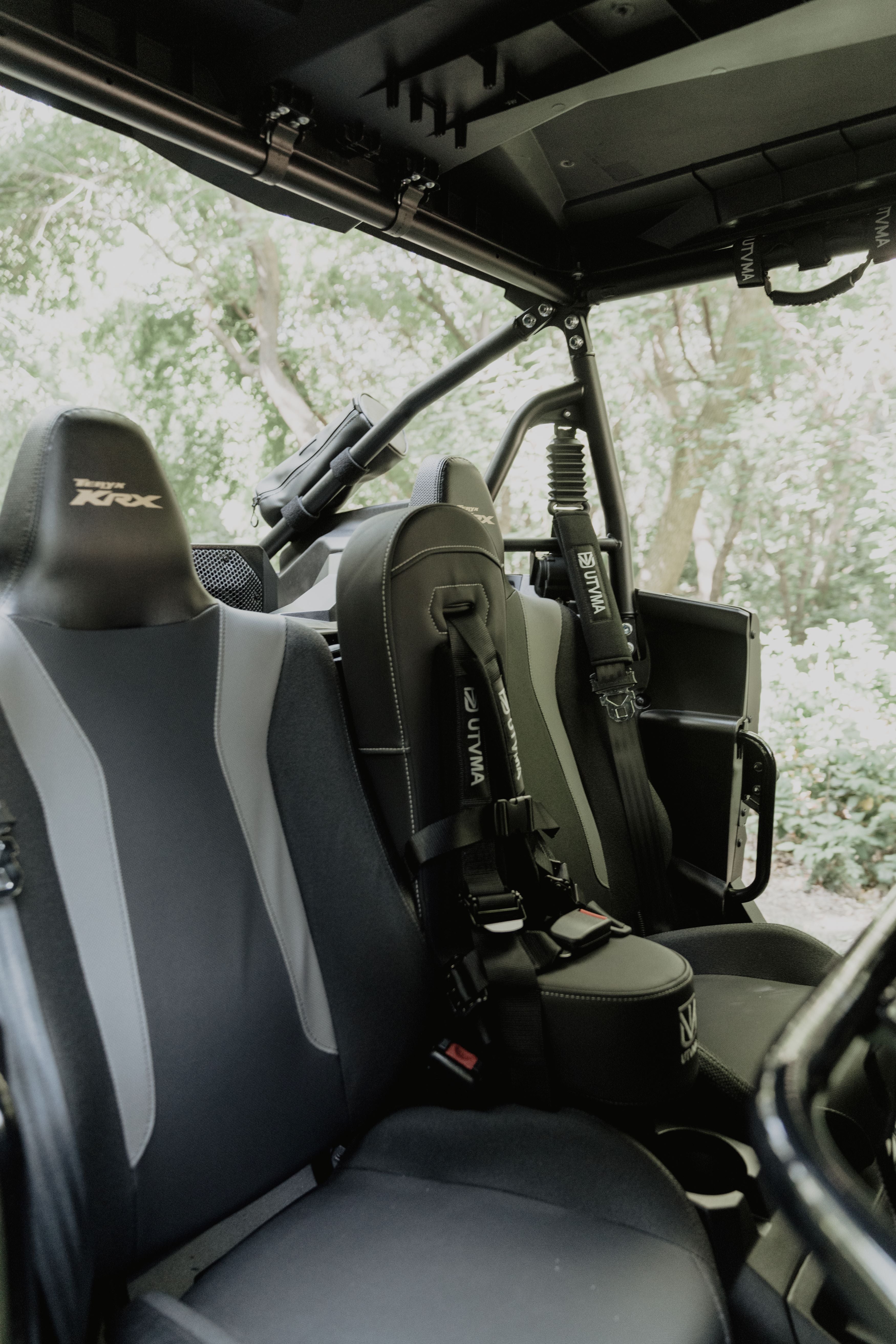 Photo of Kawasaki KRX 4 Rear Bump Seat (2023-2025) by UTV Mountain Accessories - Premium Bump Seat for UTVs / Side by Sides