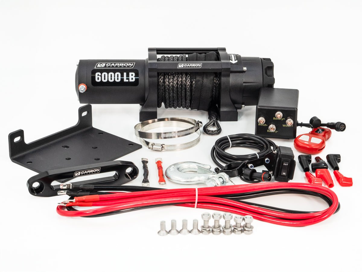 Photo of Carbon Offroad 6000lb ATV/Small 4X4 Winch by Carbon Offroad USA - Premium Carbon ATV/SXS/Trailer for UTVs / Side by Sides