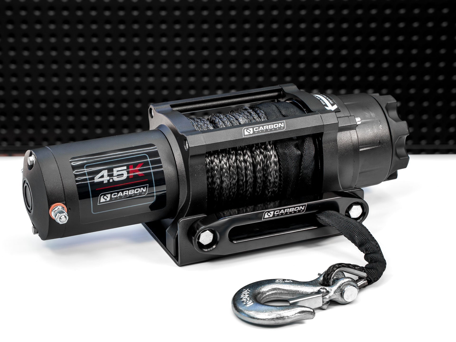 Photo of Carbon Winch 4500lb ATV Trailer with Synthetic Rope and Wireless Control by Carbon Offroad USA - Premium Carbon ATV/SXS/Trailer for UTVs / Side by Sides
