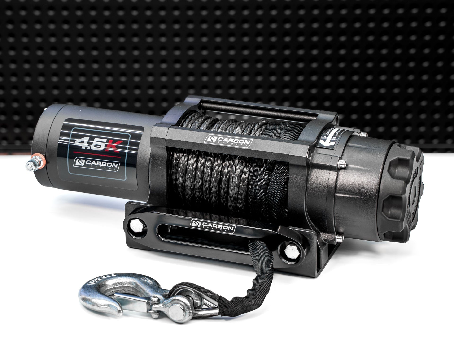 Photo of Carbon Winch 4500lb ATV Trailer with Synthetic Rope and Wireless Control by Carbon Offroad USA - Premium Carbon ATV/SXS/Trailer for UTVs / Side by Sides