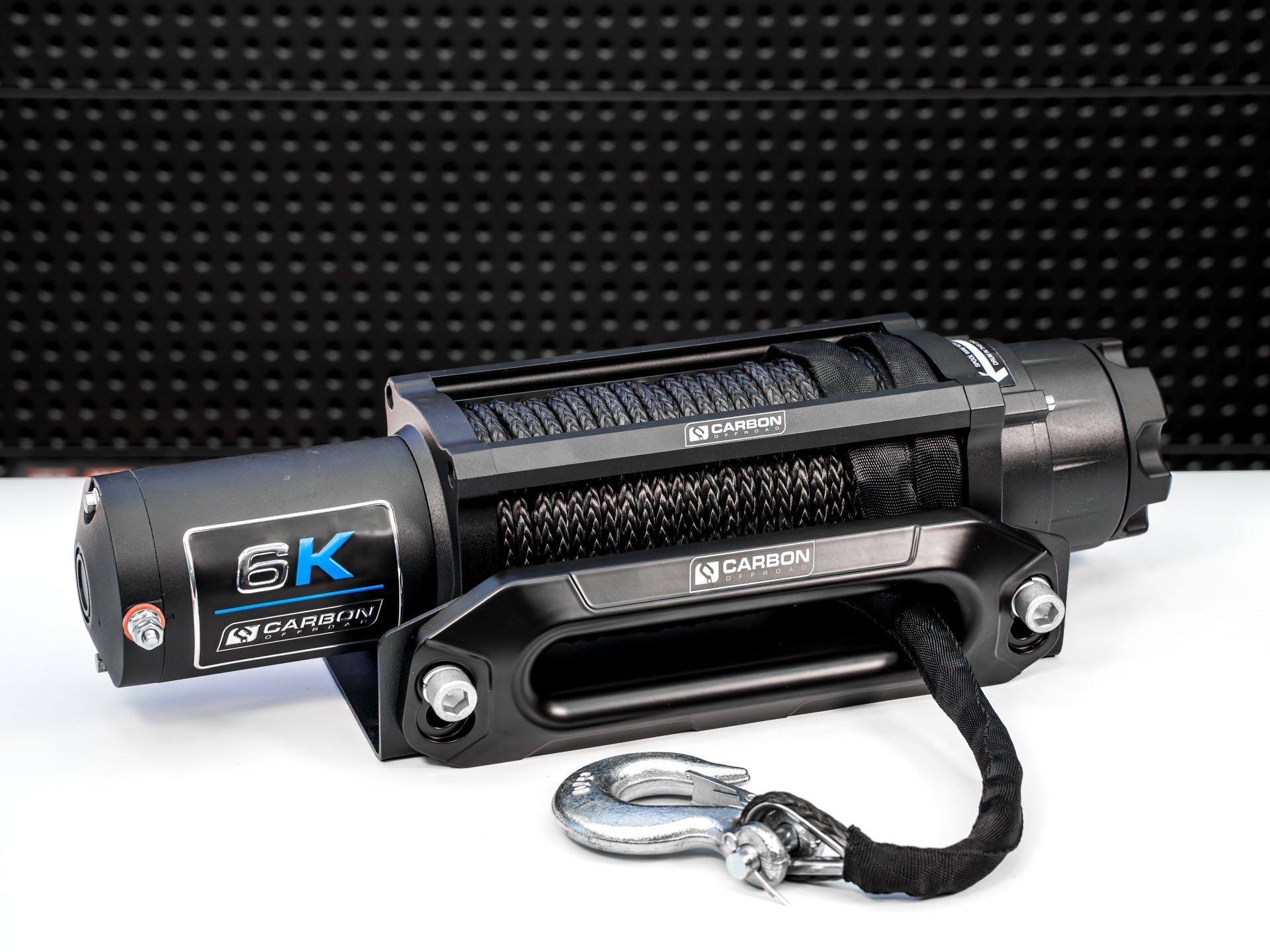Photo of Carbon Offroad Long Drum 6000lb ATV/Small 4X4 Winch by Carbon Offroad USA - Premium Carbon ATV/SXS/Trailer for UTVs / Side by Sides